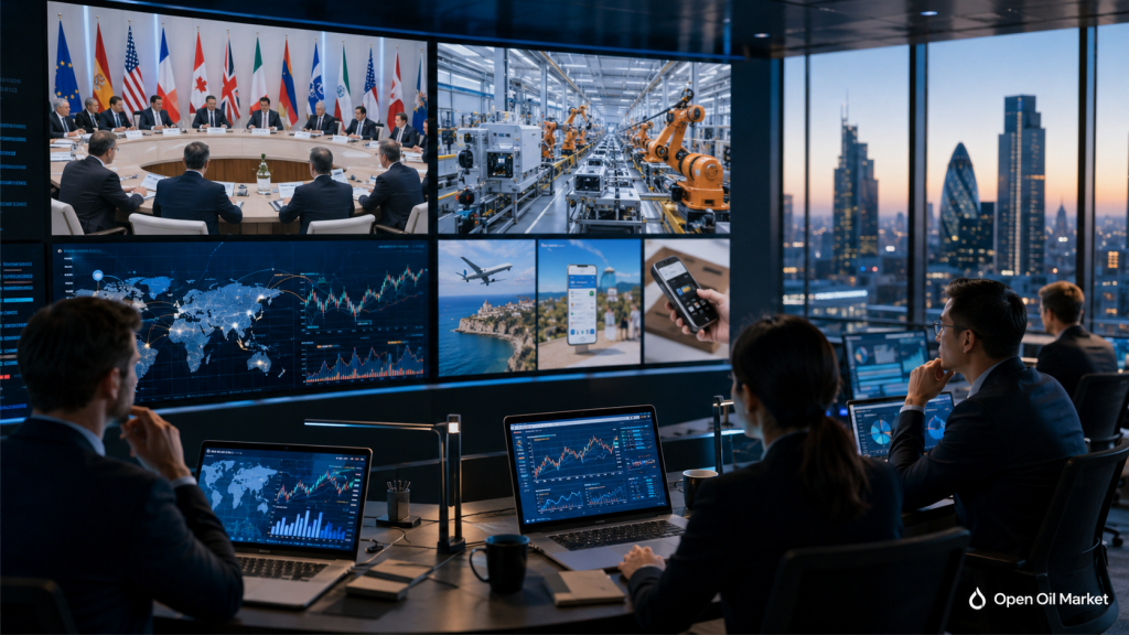 Mercados globais em 18 de maio de 2026: analistas avaliam reunião do G7, produção industrial da China e relatórios corporativos de Baidu, Ryanair, Trip.com e XP Inc.
