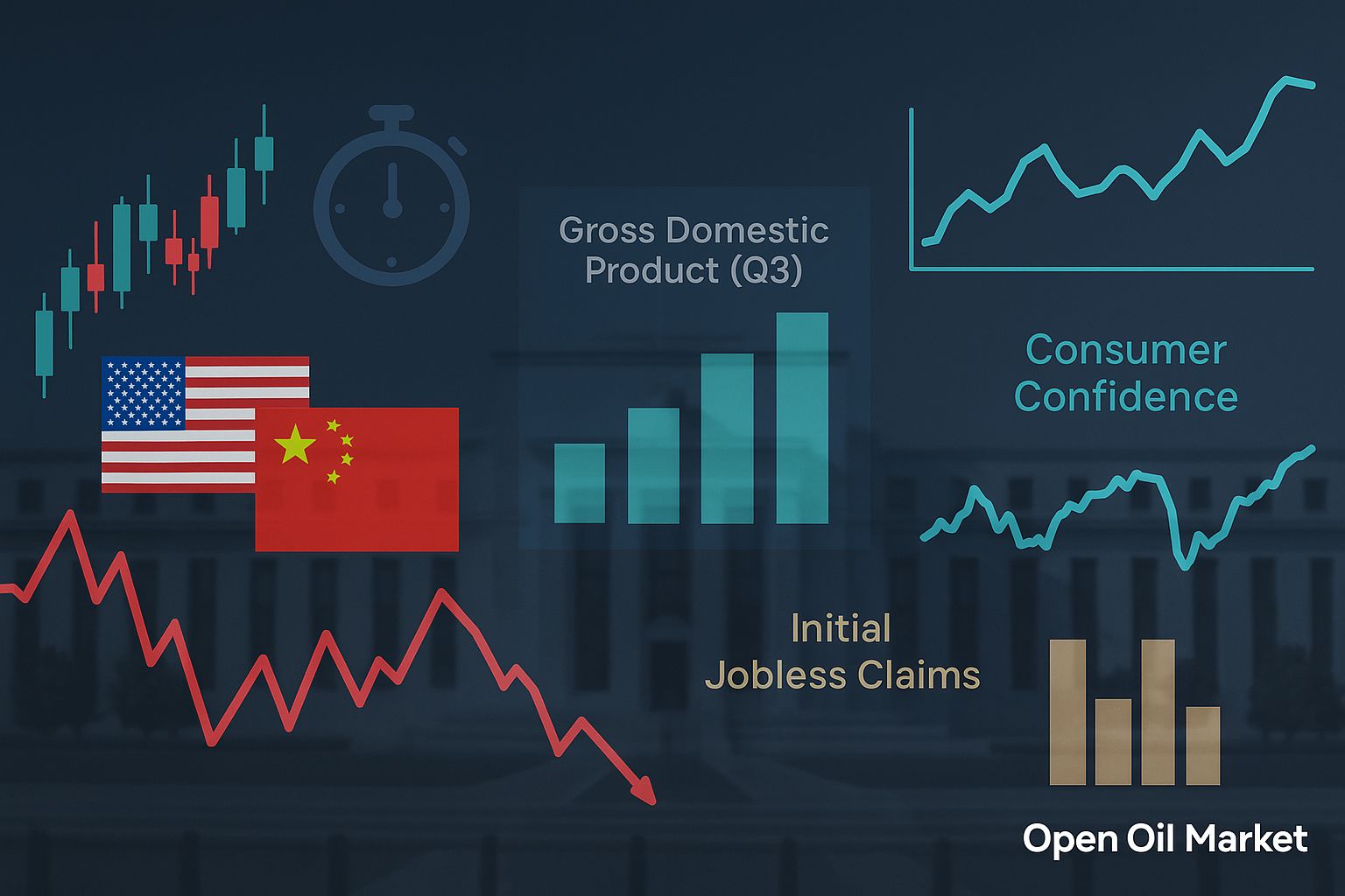 Eventos econômicos e relatórios: quinta-feira, 30 de outubro — PIB dos EUA, taxas do BCE e do Banco do Japão, encontro de Trump e Xi