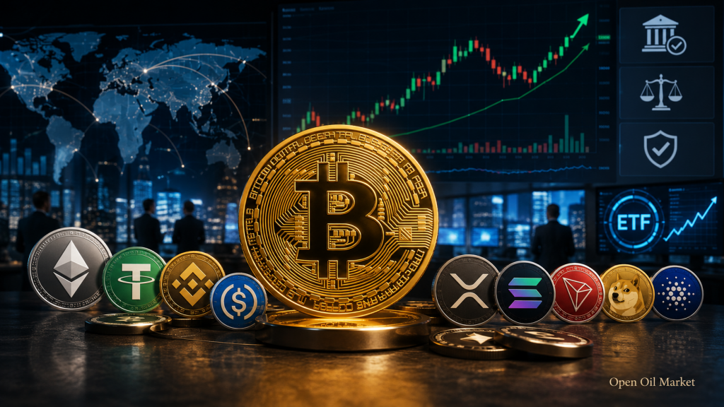 Notícias de criptomoedas 6 de julho de 2026: Bitcoin, ETF, stablecoins e as 10 principais criptomoedas