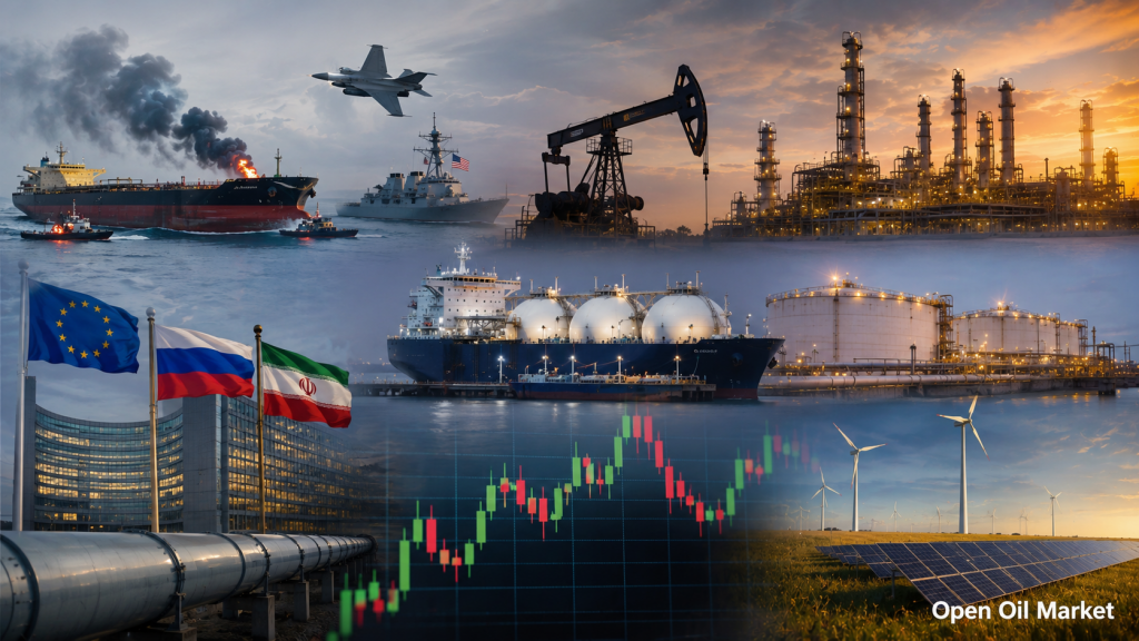 Análise do setor de energia em 24 de julho de 2026: cotações do petróleo Brent e WTI, gás TTF, OPEC+, refinarias, produtos petrolíferos, energia renovável e carvão.