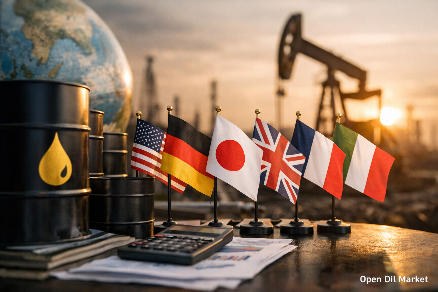 Estoques de petróleo do G7 ultrapassam 1 bilhão de barris: quanto isso representa em dias de consumo mundial de petróleo?