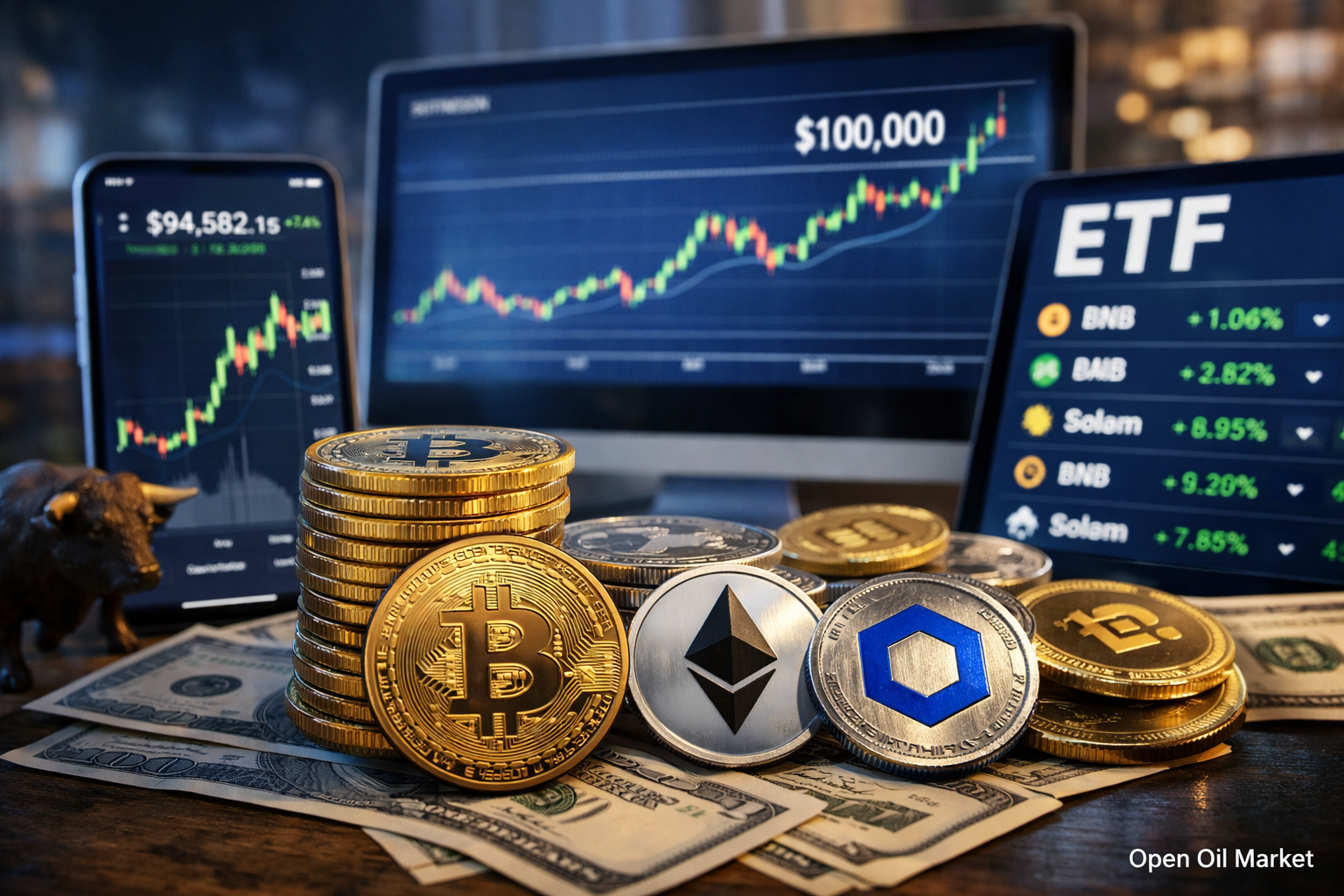 Notícias de Criptomoedas 19 de janeiro de 2026 — Bitcoin a $100.000, Rali de Altcoins e ETFs