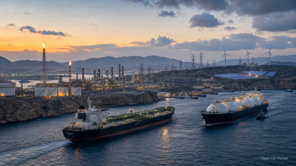 Mercado energético mundial 5 de maio de 2026: petróleo, gás, GNL, refinarias, energia elétrica e energias renováveis