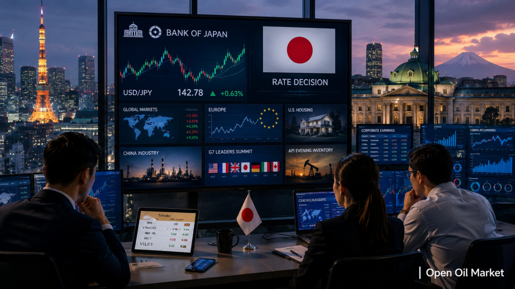 Eventos econômicos e relatórios corporativos — terça-feira, 16 de junho de 2026: taxa do Banco do Japão, ZEW e API.
