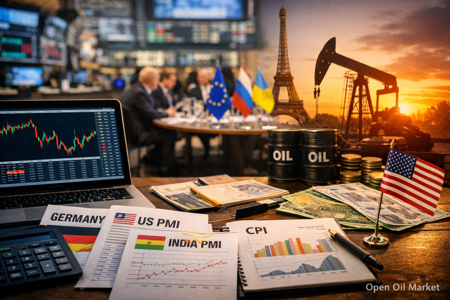 Eventos econômicos e relatórios corporativos — terça-feira, 6 de janeiro de 2026: PMI Serviços, CPI Alemanha, estoques de petróleo API