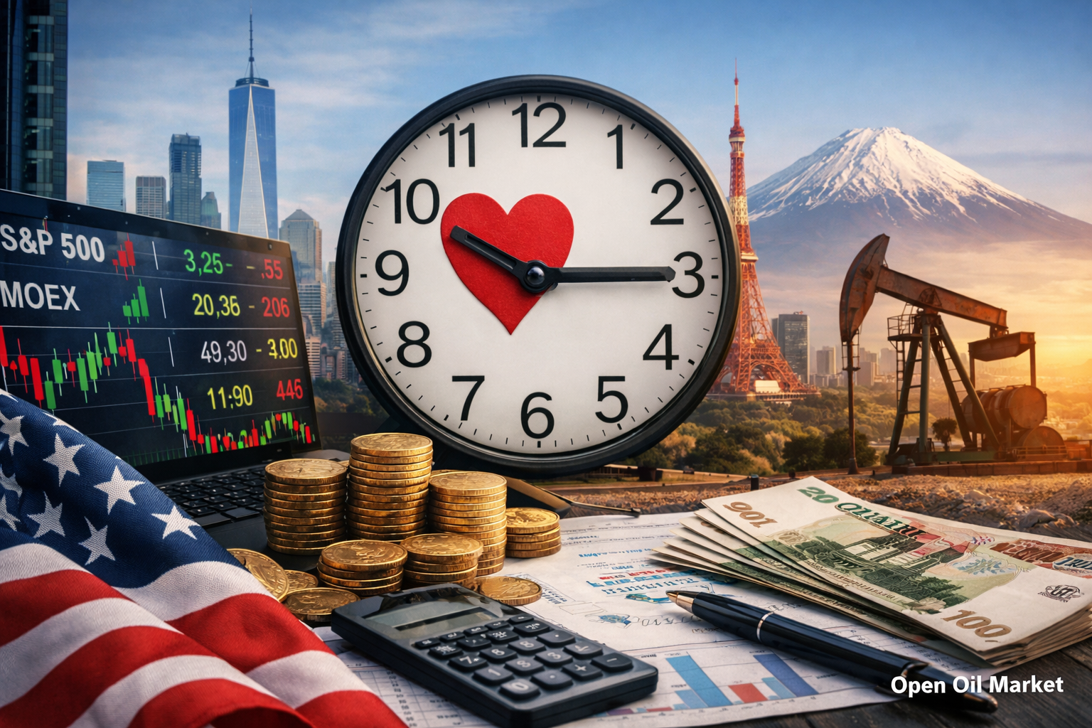 Eventos econômicos e relatórios corporativos — sábado, 14 de fevereiro de 2026 Global Market, S&P 500, Euro Stoxx 50, Nikkei 225, MOEX