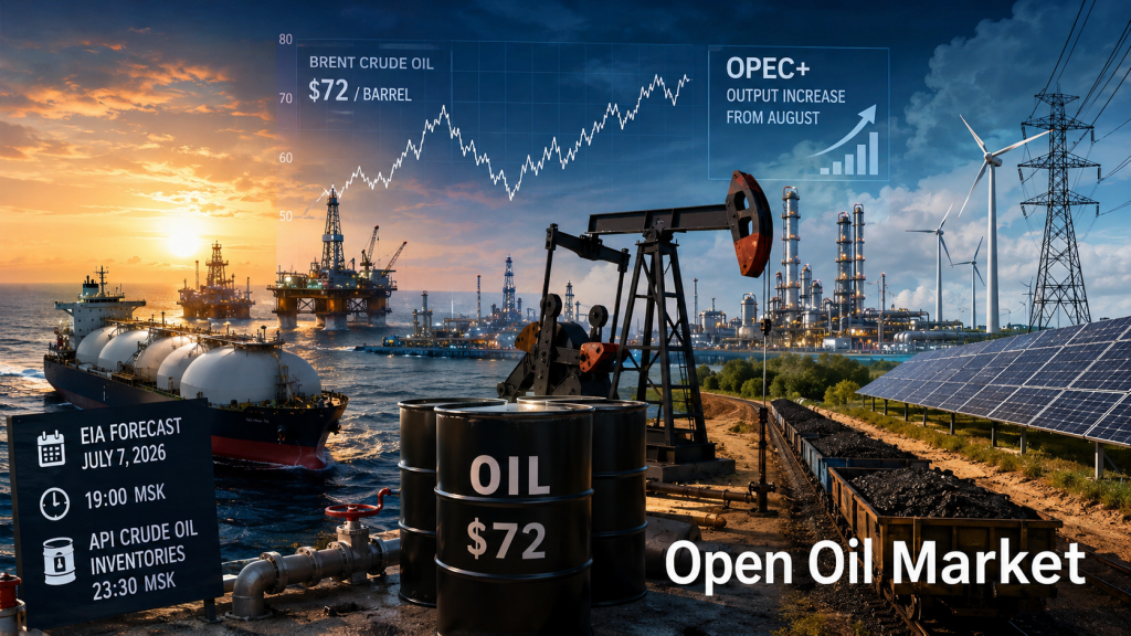 Notícias do petróleo e gás e da energia — terça-feira, 7 de julho de 2026: Brent, OPEC+, previsão EIA e estoques API