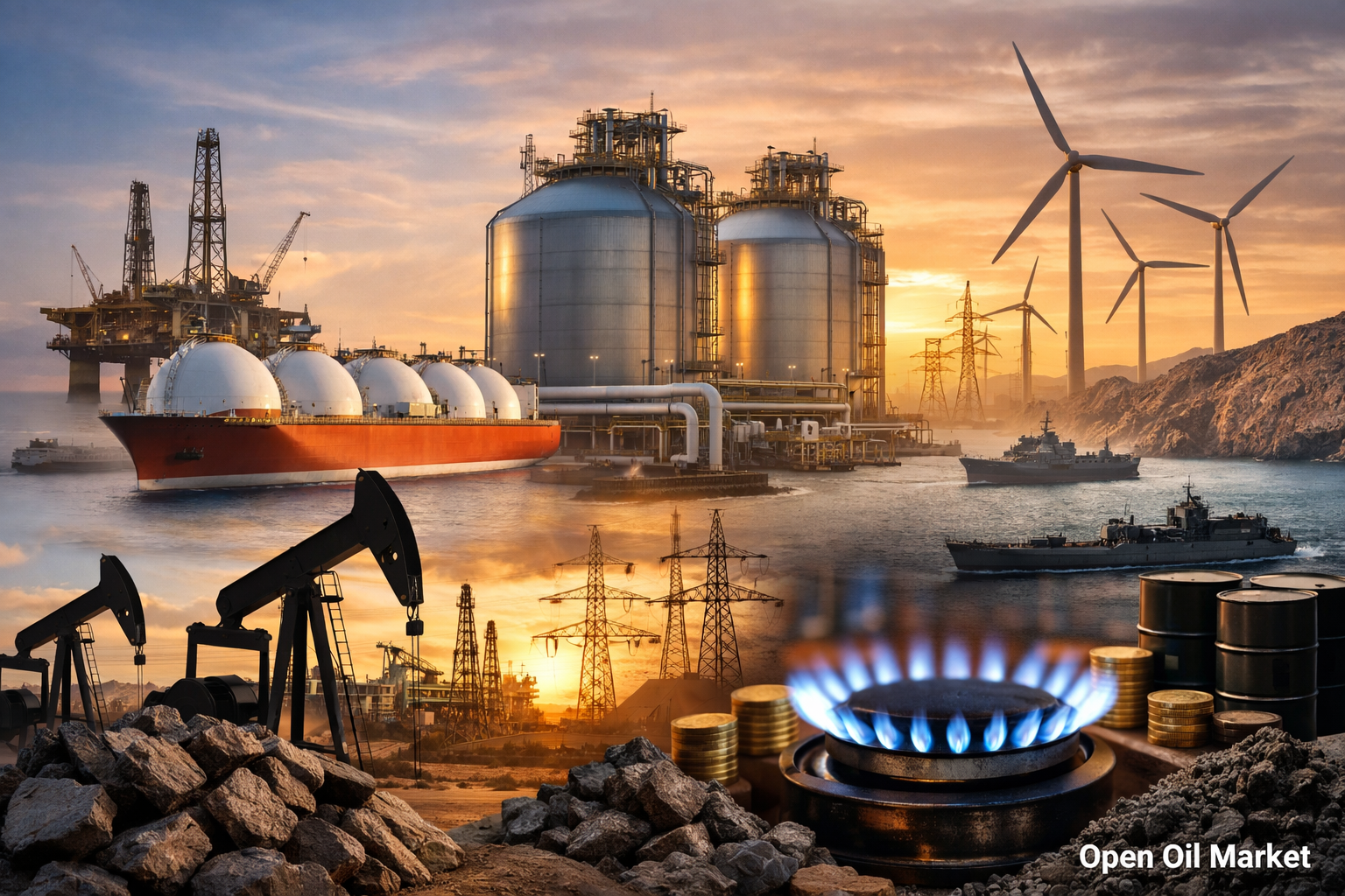 Notícias petróleo e gás e energia — quinta-feira, 26 de fevereiro de 2026: risco de escalada em torno do Irã, dinâmica Brent/WTI e fluxos recordes de GNL na Europa