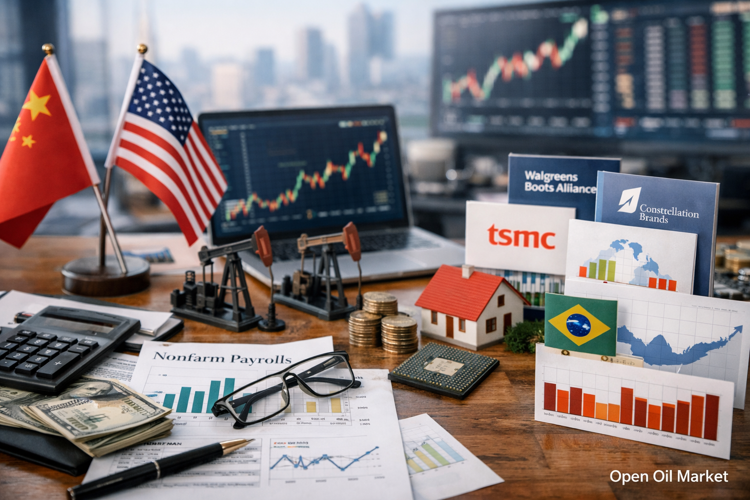 Eventos econômicos e relatórios corporativos — sexta-feira, 9 de janeiro de 2026 Nonfarm Payrolls dos EUA, inflação da China e da Alemanha