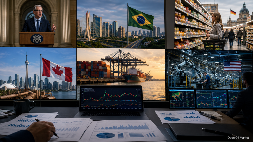 Eventos Econômicos e Relatórios Corporativos 29 de Maio de 2026: Discurso do Chefe do Banco da Inglaterra, PIB do Brasil e do Canadá, CPI da Alemanha, Balança Comercial dos EUA e Chicago PMI