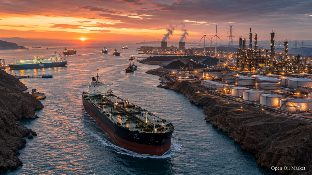 Mercado Global de Energia 10 de julho de 2026: petroleiros, refinarias, infraestrutura de gás, FER, carvão e eletricidade