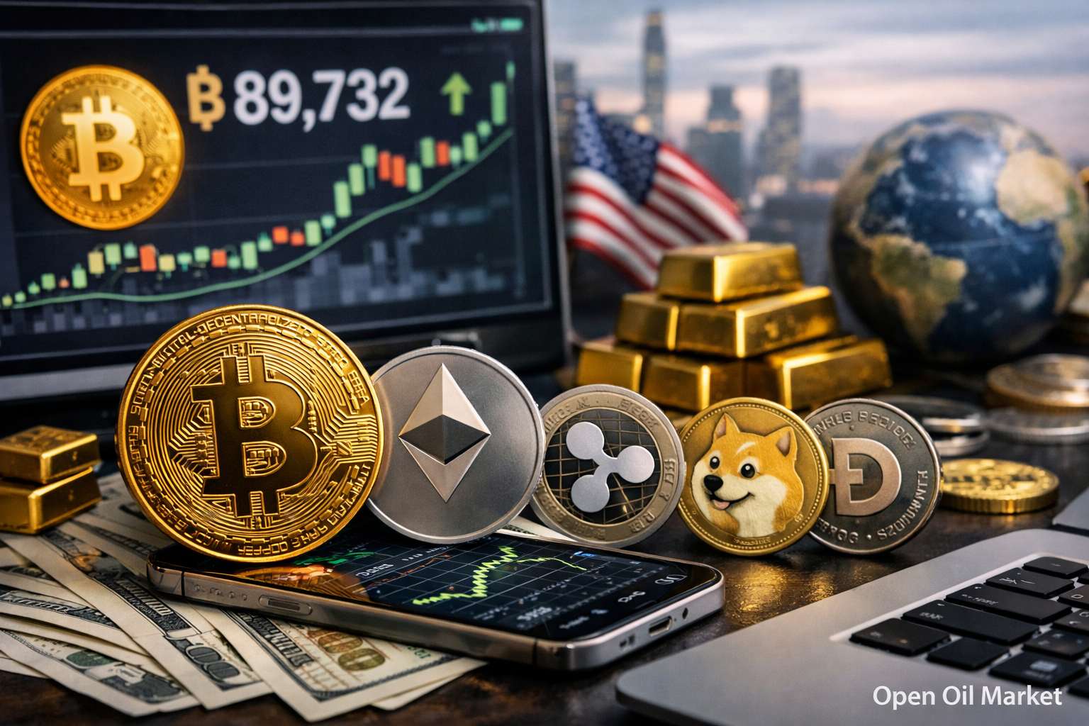 Notícias de Criptomoedas — segunda-feira, 5 de janeiro de 2026: Bitcoin em máximos históricos e top 10 ativos digitais.