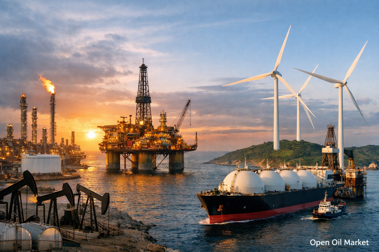 Mercado Mundial de Energia: petróleo, gás, eletricidade e FER — eventos de 4 de fevereiro de 2026