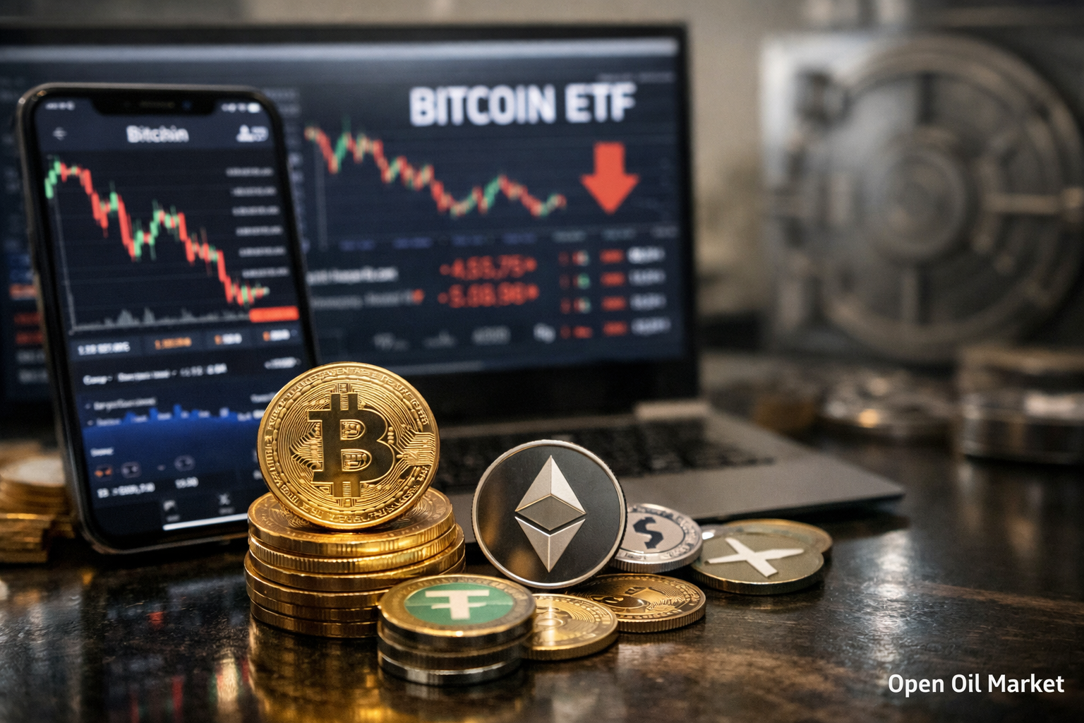 Notícias de criptomoedas — 22 de fevereiro de 2026: saques do Bitcoin-ETF e Bitcoin a $70.000
