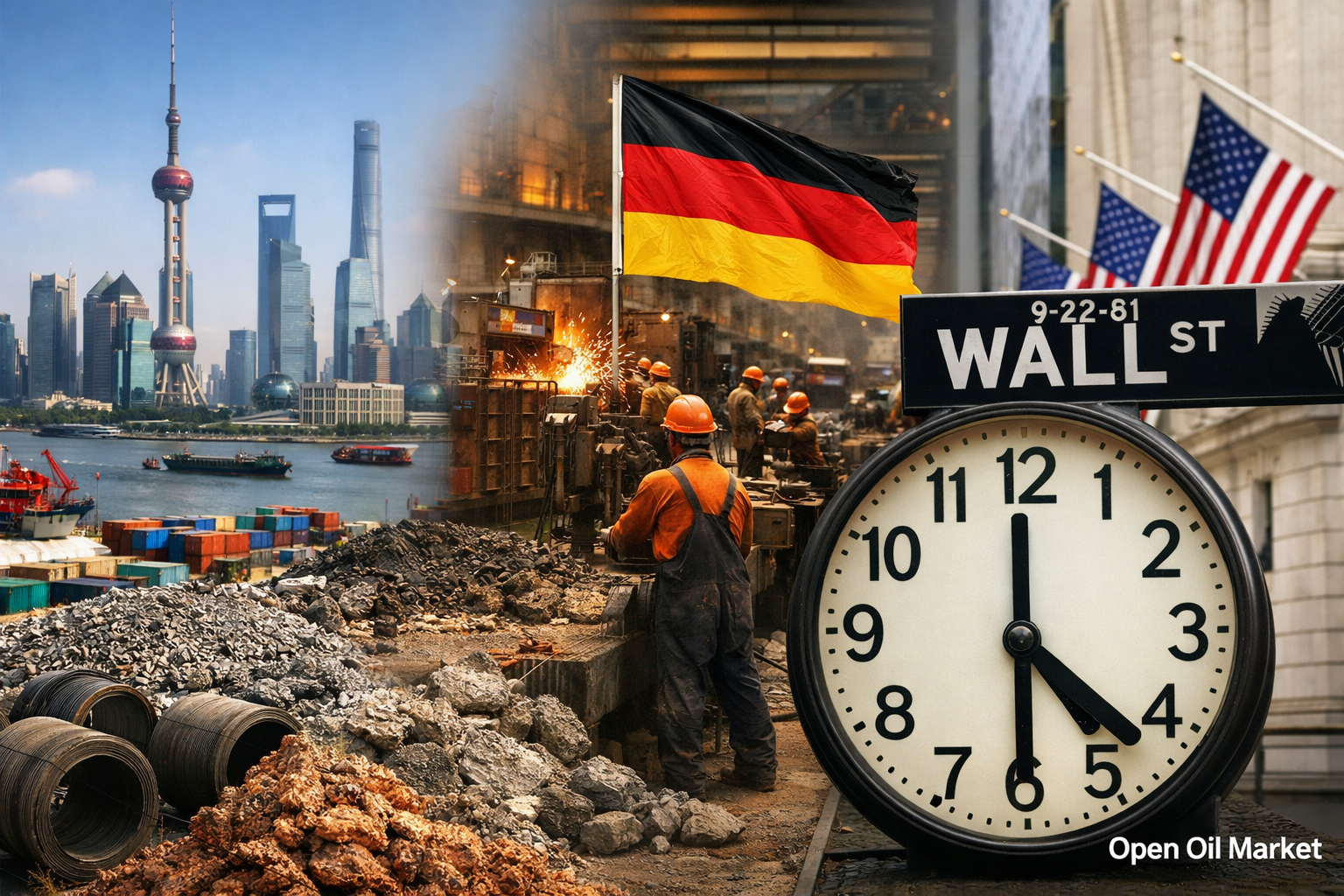 Mercados financeiros globais inflação China produção Alemanha expectativas inflação EUA eventos econômicos 9 de março de 2026