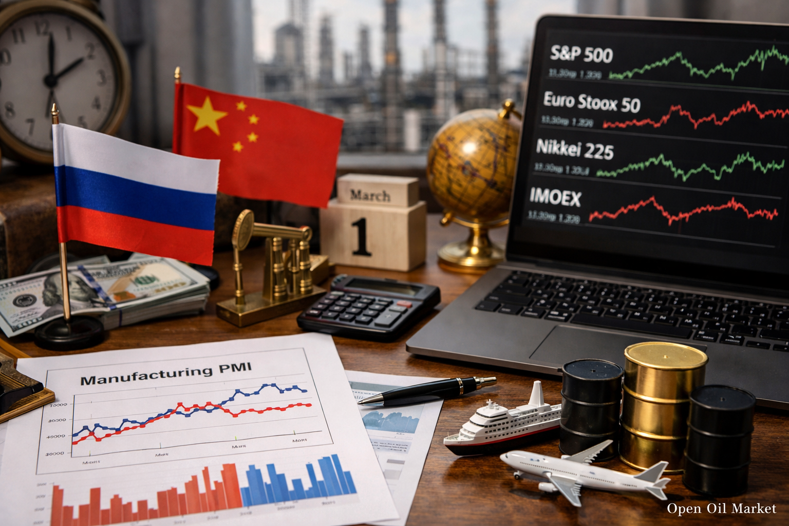 Eventos econômicos e relatórios corporativos - 1º de março de 2026: PMI da China e da Rússia, mercados globais no início do mês