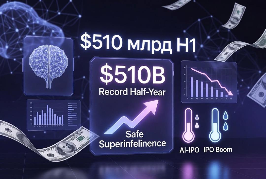 Notícias de startups e investimentos em venture capital — segunda-feira, 3 de agosto de 2026: recordes de $510 bilhões no semestre, mega rodada Safe Superintelligence e os primeiros sinais de resfriamento dos IPOs de IA.