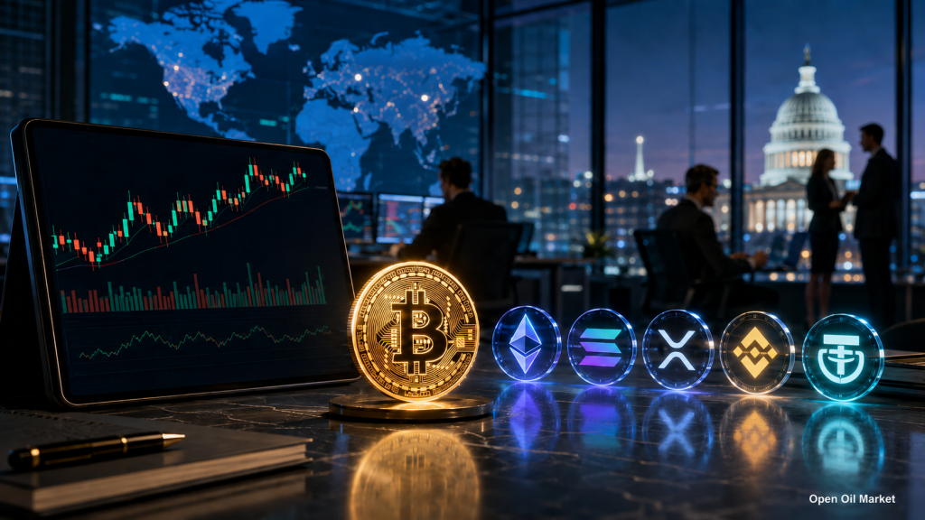 Notícias de criptomoedas 10 de maio de 2026: Bitcoin, Ethereum, Solana, XRP, BNB e stablecoins no mercado financeiro global