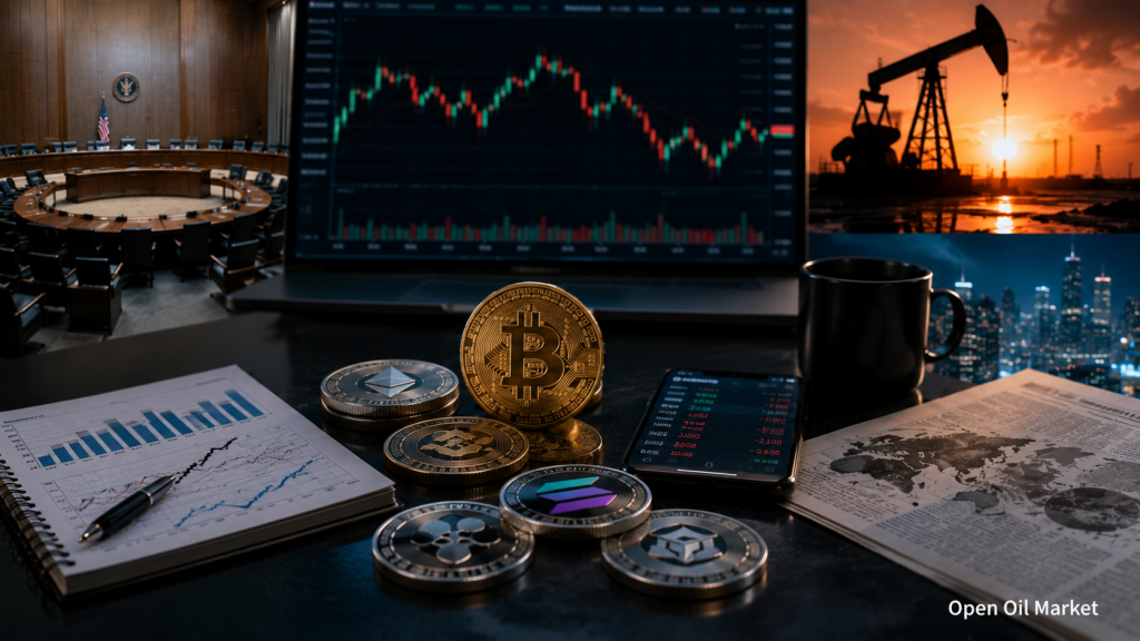 Mercado de criptomoedas 27 de julho de 2026: Bitcoin $64.000, saída de ETFs, reunião do Fed e top 10 criptomoedas