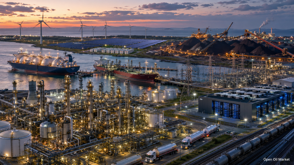 Setor energético global em 24 de maio de 2026: petróleo, gás, eletricidade, energias renováveis, carvão e refinarias em uma cadeia única de riscos
