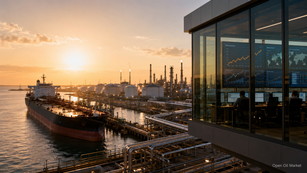Setor global de energia em 8 de junho de 2026 — petróleo, gás, eletricidade, renováveis, carvão e derivados