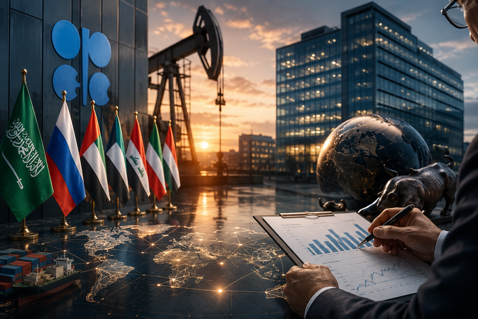 Eventos econômicos e relatórios corporativos: domingo, 2 de agosto de 2026 — reunião da OPEP+ sobre produção de petróleo, relatório da Berkshire Hathaway e início de nova semana de negociações.